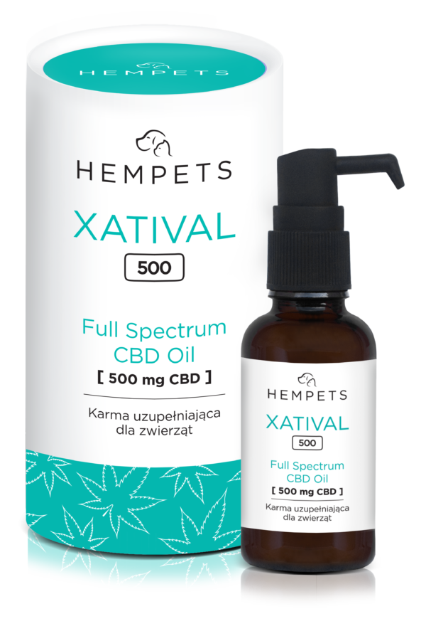 XATIVAL 500 - Hempets Olej CBD dla zwierząt